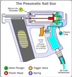 How does a nail gun work Pneumatic Nail Gun