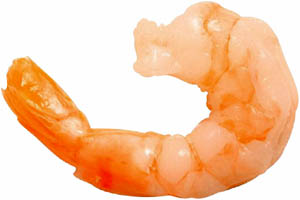 Shrimps are also a sort of high cholesterol food: Big pink shrimp.