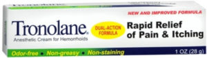 Tronolane Hemorrhoid Cream in hemorrhoid