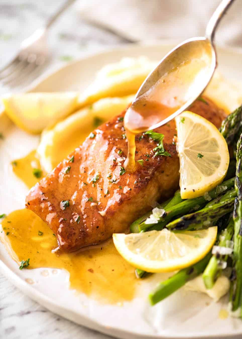 If this Lemon Honey Glazed Salmon takes more than 8 minutes to make, you